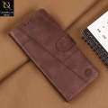 Xiaomi Redmi Note 14 Pro 4G Cover - Dark Brown - Premium Leather Megantic Flip Book Covers With Card Holding Option. 