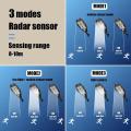 Solar Lights Outdoor, 48 LED Solar Motion Sensor Security Solar Light with 3 Lighting Modes 2400mah IP65 Waterproof Durable Solar Powered Wall Lights 360°Lighting Angle for Yard Door Fence Pathway Garden Outdoor with remote control. 