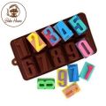 Big Numbers Silicone Chocolate Mold 123. 