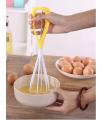 Hand Mixer Beater Single Handed Mechanical Whisk Egg Beater. 
