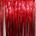 Background Red Foil Curtain Backdrop Metallic Tinsel Curtains Grad Party Red Foil Curtain. 