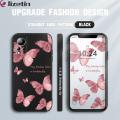 Jizetin for Infinix Note 11 / Note 12 G88 Back Cover Butterfly Flying Side Design Cases Soft Liquid Silicone Mobile Phone Case. 