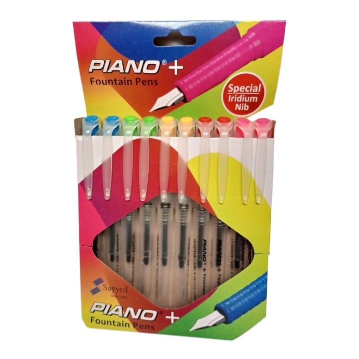 Piano Ink PIANO Plus Fountain Ink Pen Transparent Body – Pack of 10 Pcs | Daraz.pk