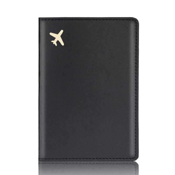 PU Leather Bride Groom Plane Passport Covers Holder Card Protector Organizer for Wedding Couples Travel Gift