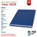 Executive Medium Diary for year 2025 with double date per page. 