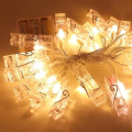 20 LED Photo Clip String Lights -- [ 3M fairy Light ] -- Photo Clips String Lights USB Powered Fairy Lights. 