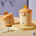 Portable Baby Food Storage Box BPA Free Formula Dispenser Cartoon Infant Box Toddler Snacks Cup Container. 