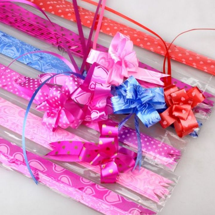 Small Pull Ribbons Pull flower Ribbons -pack of 20 -Pull Bows for Decoration Car,Gift ...