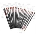 Maange MAANGE 20 PCs Makeup Brush Set Eye Shadow Brush Set Foundation Brush Beauty Tools Makeup Set Foundation. 