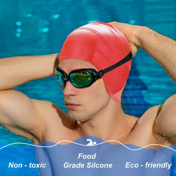 %E3%80%90Footprint%E3%80%91%20Swimming%20Cap,%20Silicone%20Swim%20Cap%20For%20Women%20Men,%20Durable%20Non-Slip%20Waterproof%20Swim%20Cap%20Protect%20Ears,%20Long%20Hair%20For%20Adults,%20Older%20Kids,%20Boys%20And%20Girls%20-%20Image%204
