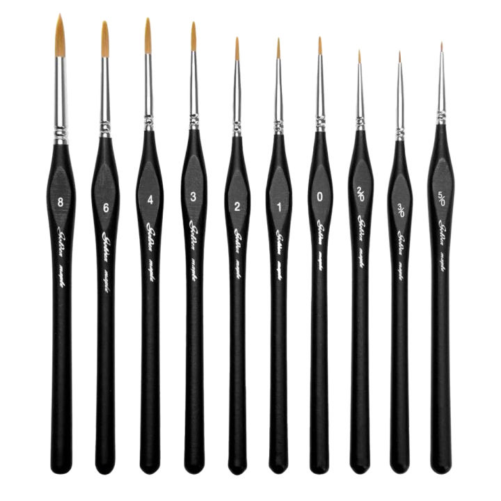 1Pc Fine Detail Brushes with Triangular Handles, Miniature Brush for ...