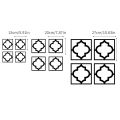 Mirror Tile Sticker Anti-scratch Hollow Pattern Mirror Tile Sticker. 