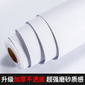 Pure white wallpaper thickened matte solid color pvc self adhesive wallpaper waterproof renovation bedroom living room background wall stickers. 
