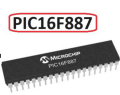 PIC16F887 microcontroller 8bit Microchip Atmel IC. 