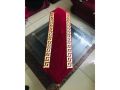 1pcs table runner set velvet and lesser desing 54 inch lanth and all colors available. 