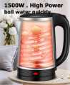 1/Pc  2 liter / 1 liter Multi Purpose Electric Heating Cup Kettle For Cooking And Travelling Use High Quality Mug All StainlessSteel Car Heating Kettle Water Heater Mug Auto Electric Kettle home. 