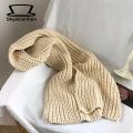 Skymountain Long Scarf Solid Color Winter Thermal Girls Scarf Shawl Wrap. 