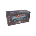 Audi A3 Hatchback Model Mini Metal Car Toy For Kids - Pull Back and Die cast - 4 inches - Grey. 