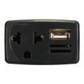 DC 12/24V To AC 220V USB Car Mobile Power Inverter Adapter Auto Car Power Converter Charger Used For All Mobile Phones. 