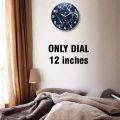 Vibrant World Map Wall Clock - Large 127cm DIY Wooden Art for Home and Office - GIft City. 