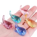 Cute Whale Shaped Crystal Glass Dip Pen Holder Sign Craft Collection Gift. 