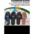 Washroom Soft Rubber Plastic Non-Slip Shower Slippers with Bubble Massage – Random Colors. 
