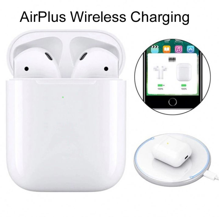 Latest Earbuds Airplus Wireless Earbuds Bluetooth Hand Free with Power Bank Pod Stereo Earphones White bluetooth ear phone for all cell phones use, 11.11