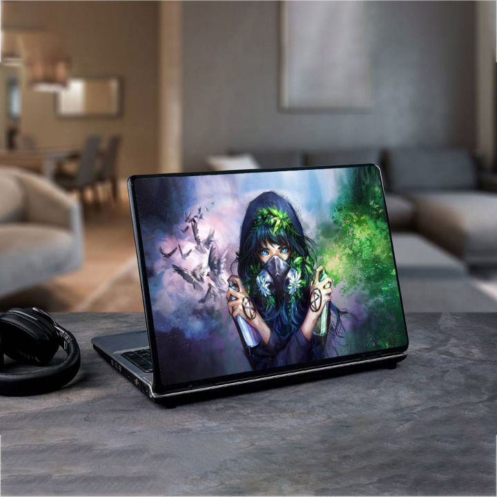 Girlish wallpaper/Art girl/ wild girll wallpaper  Laptop Skin Vinyl Sticker Decal, 13 13.3 14 15 15.4 15.6 inch Laptop Skin Sticker Cover Art Decal Protector Fits All Laptops