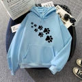 Pets footprint Printed Hoodie. 