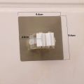 Mop Holder Mop Clip Broom Holder Wall Mount Self Adhesive Kitchen Bathroom Silver. 