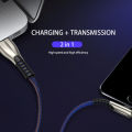 DIVI 5A L Shape 1.2M Charging Usb Cable Strong Elbow 90 Degree Cable Quick Charging Lightning Cable for Game Player. 