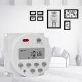 1 second interval 5V 12V 24V 110V 220V digital LCD timer switch 7days weekly Programmable time relay programmer CN101S. 
