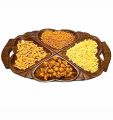Creative Wooden Serving Tray, Dry Fruits and Biscuits Serving Tray, Fruit Shape Tray, Wooden Trays. 