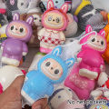 Labubu Pu Slow Rebound Decompression Toy Pinch Le Collection Doll Squeeze Toys SUPER BABY. 