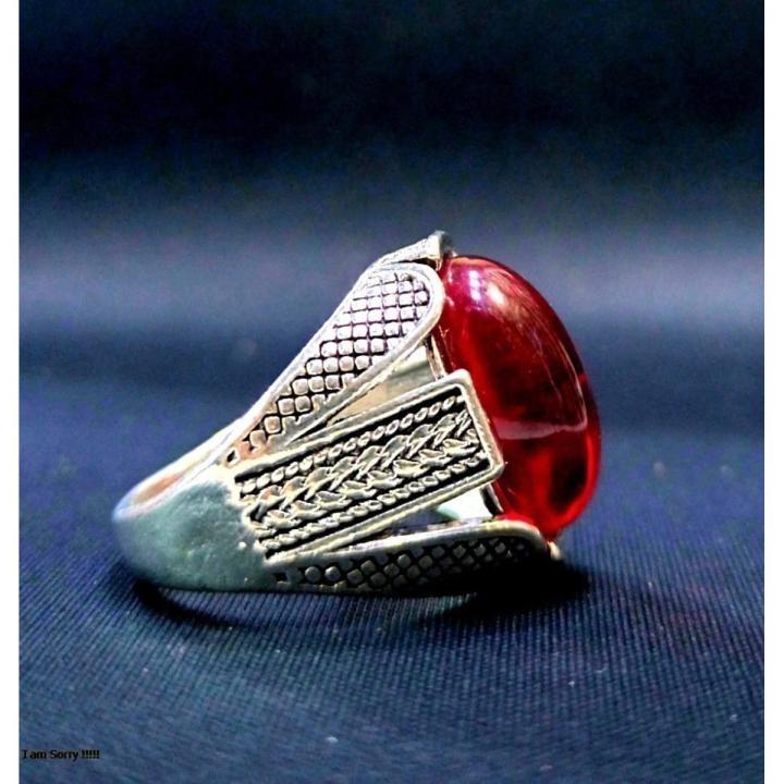 Turkish Desing Black Stone For Men Ring TR004