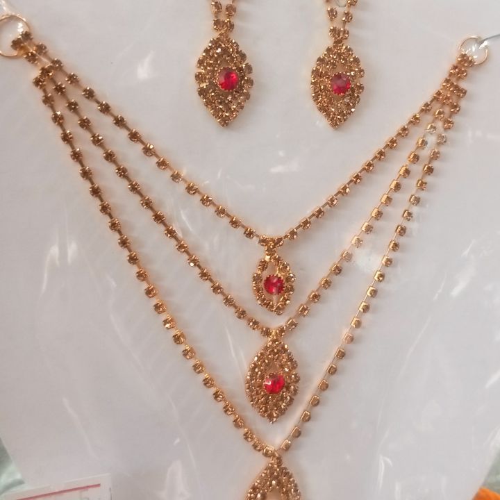 Fashion Jewellry Set For Women & Girls - GOLDEN