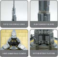 Odeez The Burj Khalifa Tower Dubai Construction Building Blocks Model 555 Pieces. 