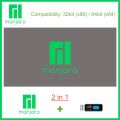 Manjaro Linux (32/64Bit - x64 manjaro-kde-24.0.5-240729-linux69) + 8GB USB...(2 in 1). 