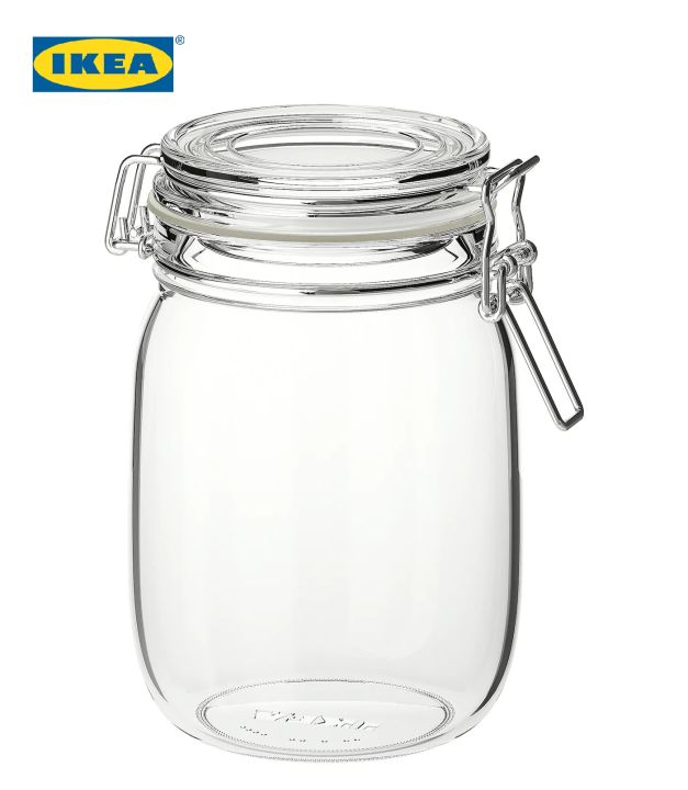 Glass%20Jar%20with%20lid%20(rubber%20seal),%201%20Liter%20%E2%80%93%20IKEA%20KORKEN%20for%20Loose%20Tea%20Sugar%20Rice%20&%20Pickle%20-%20Image%206