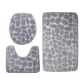 3 PCS Modern Design Bathroom Toilet Lid Covers and Rug Set Toilet Seat Covers. 