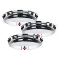 3 Pieces Deep Plate Stainless Steel Size 7 inches. 
