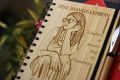 Customized Wooden Dairy with Pen (Engave your image, Name or Text). 