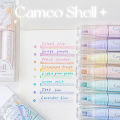 【Poggioio】 4pcs Cute Glitter Marker Pens Highlighters Spot Liner Sketch Graffiti Marker Fluorescent Pastel Drawing Painting Art Markers. 