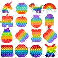 Rainbow Fidget Toys Popet Push Bubble Its For Adult Kids Antiestres Kawaii Toys Squishy Stress Relief Funny Sensory. 