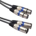 BRADOO- 2 Pcs Cable : 1 Pcs 2 Rca Male To Xlr 3 Pin Female Mixing Console Amplifier & 1 Pcs Dual Rca Male To Xlr Male Cable 2 Xlr To 2 Rca Plug Adapter Hifi Stereo Audio Extension Cable. 