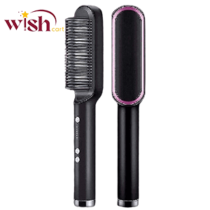 Hair Straightener Comb Matte Black