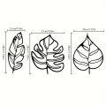 3PCS Large-Scale wall sticker Leaf Wall Art - No Feathers, Creative Home Decoration, Garden Accent, Family Wall Decoration Artwork, Add a Touch of Nature to Your Space / wall decal. 