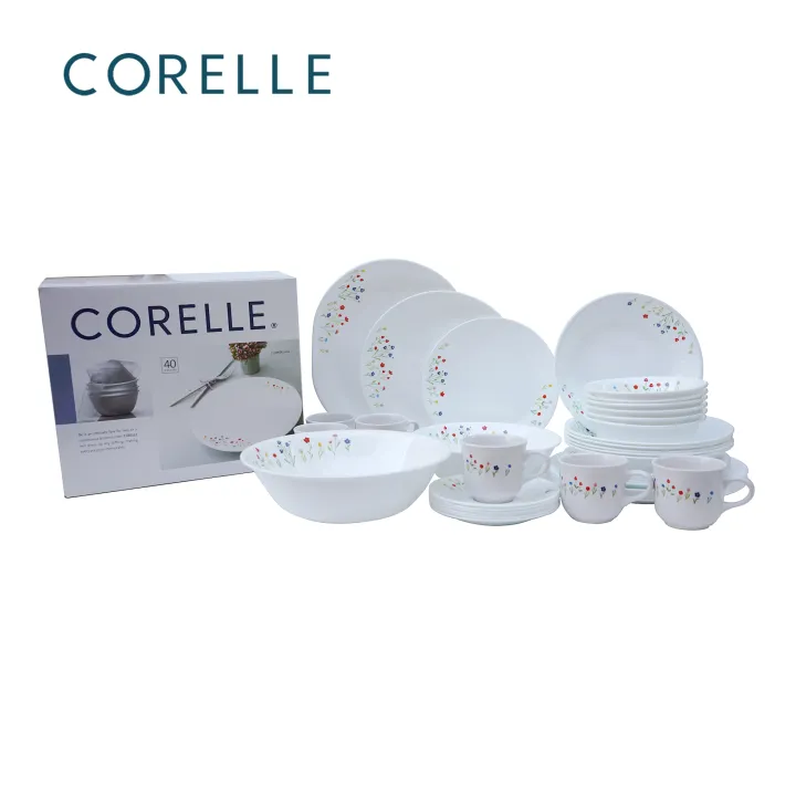 CORELLE%2040-piece%20Dinner%20Set%20-%20Flower%20Hill%20-%20Image%205