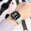 Children Smart Watch Kids Watch Wristwatch Boy Girls Sport LED Simple Color Silicone Strap Kids Watches Student Gift. 