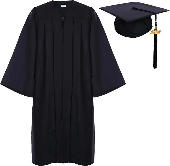 Graduation Gown Set – Includes Cap and Tassel for Bachelor, Master, Teacher and Lawyer